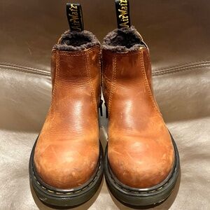 Dr. Martens Junior Leonore Fur Lined Chelsea Boots